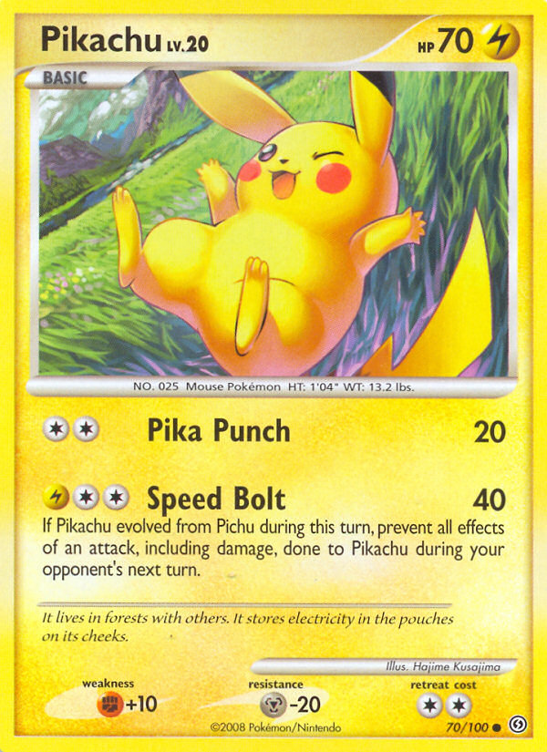 Pikachu — illustrated card