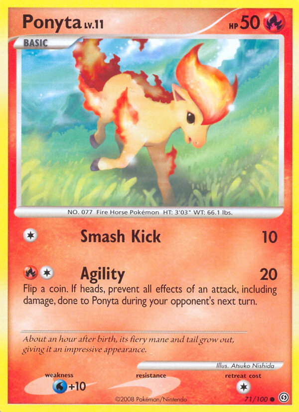 Ponyta — illustrated card