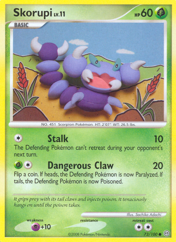 Skorupi — illustrated card