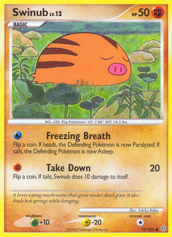 Swinub — illustrated card