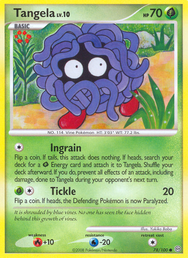 Tangela — illustrated card