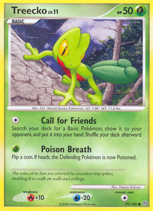 Treecko — illustrated card