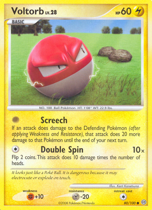 Voltorb — illustrated card