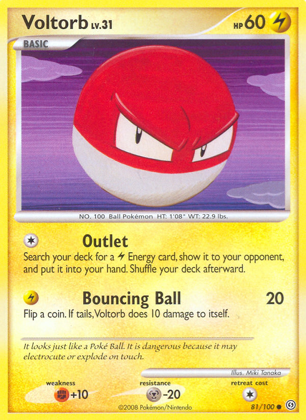Voltorb — illustrated card