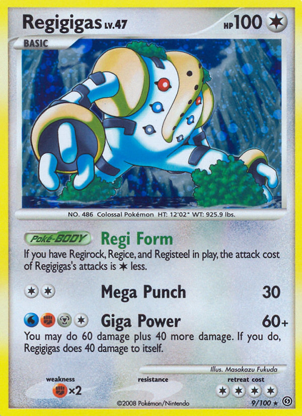 Regigigas — illustrated card
