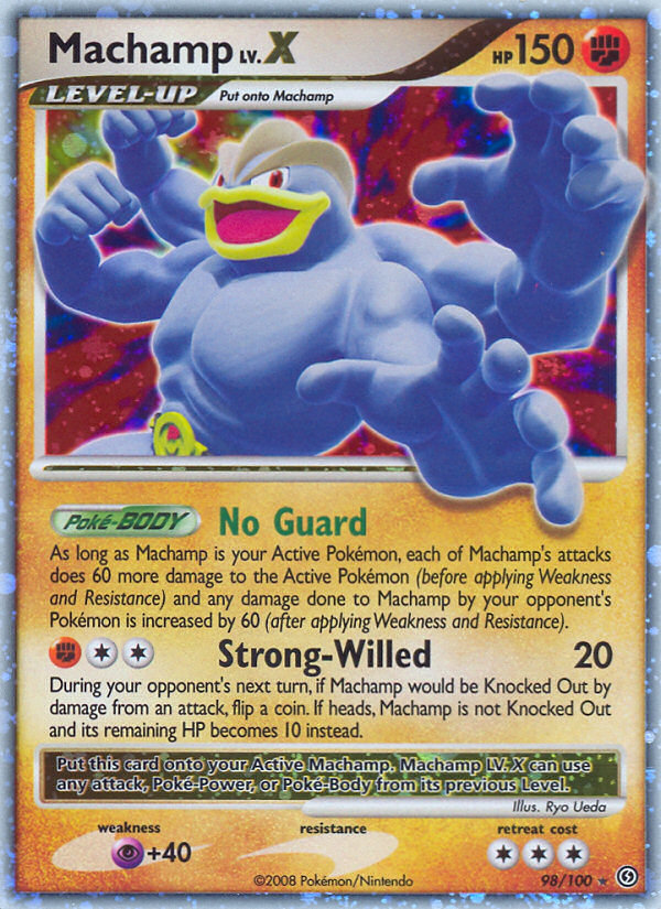 Machamp LV.X — illustrated card