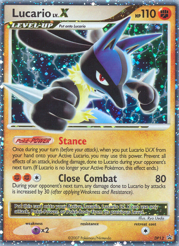 Lucario LV.X — illustrated card