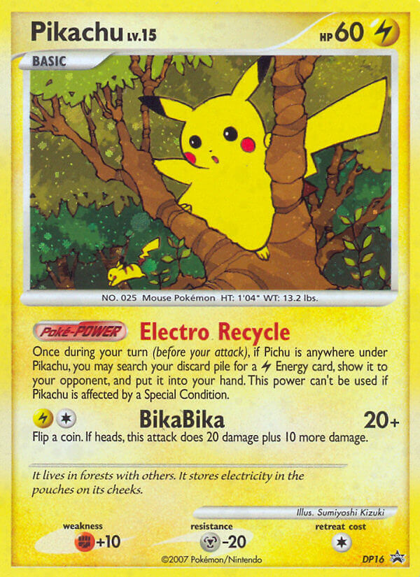 Pikachu — illustrated card