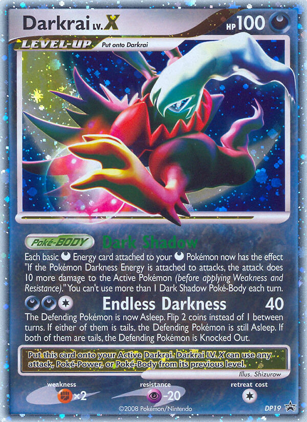 Darkrai LV.X — illustrated card
