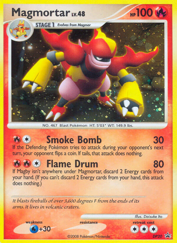Magmortar — illustrated card