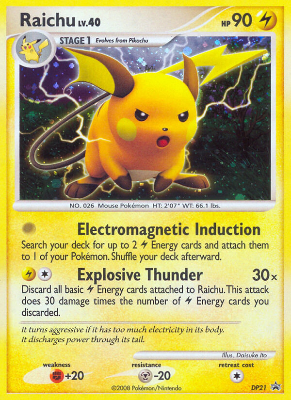 Raichu — illustrated card