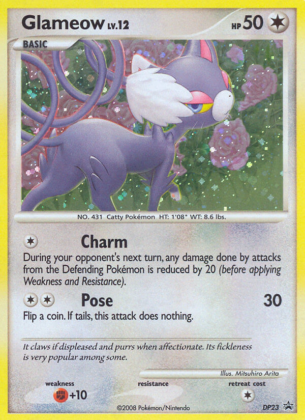 Glameow — illustrated card
