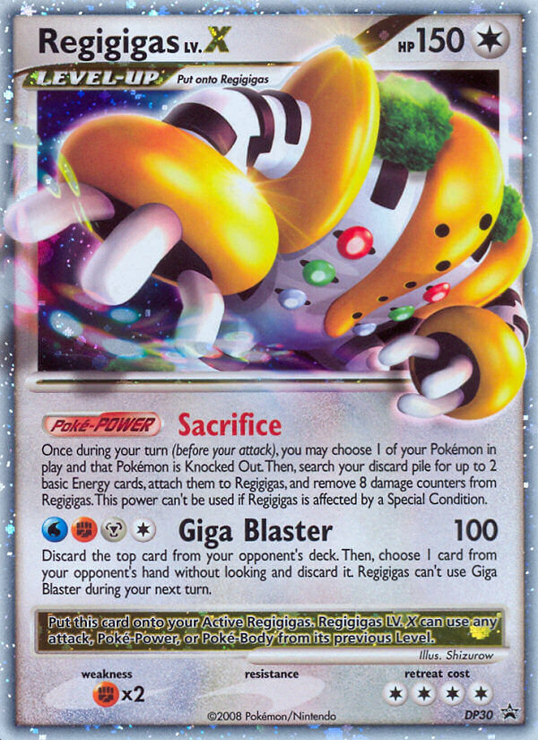 Regigigas LV.X — illustrated card