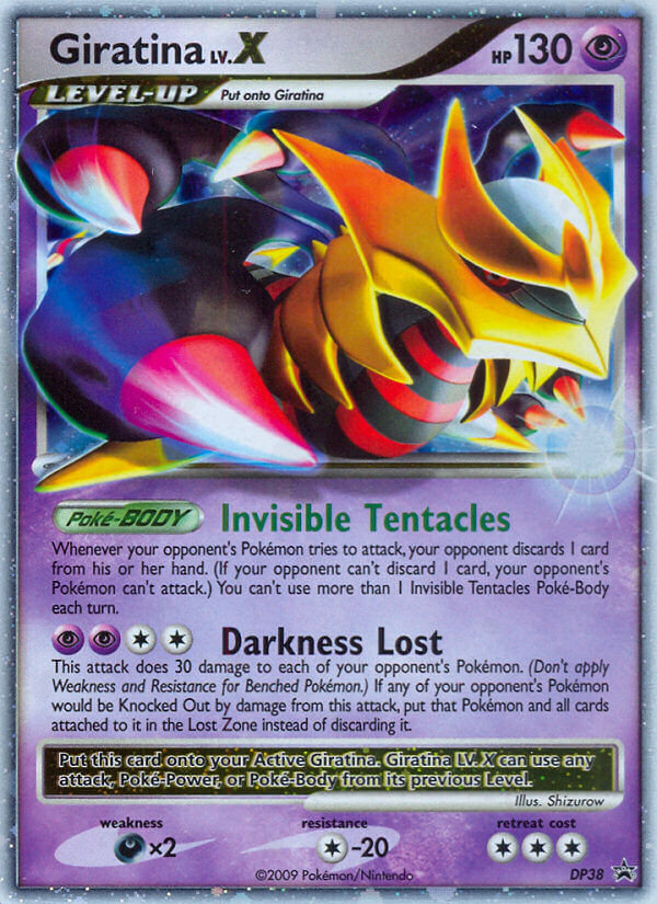 Giratina LV.X — illustrated card