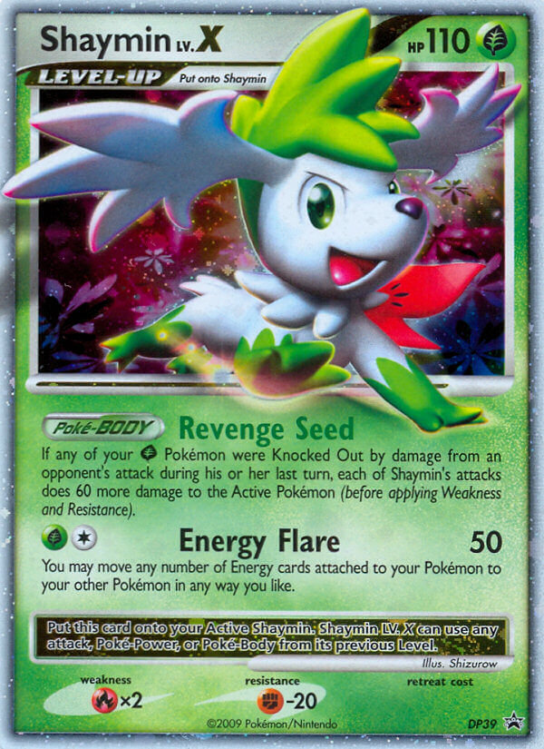 Shaymin LV.X — illustrated card