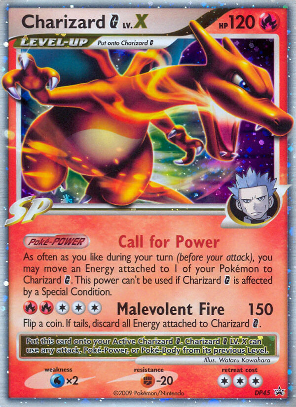 Charizard G LV.X — illustrated card