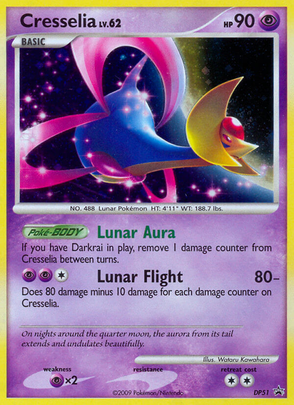 Cresselia — illustrated card
