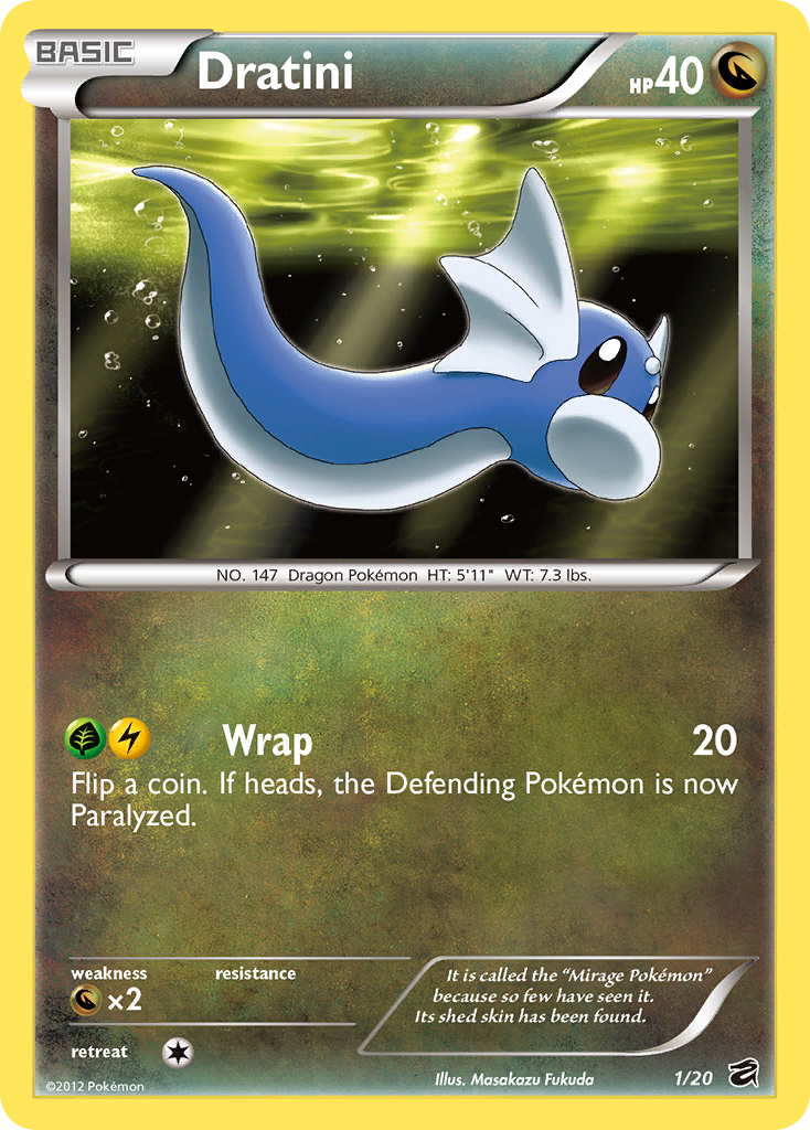 Dratini — illustrated card
