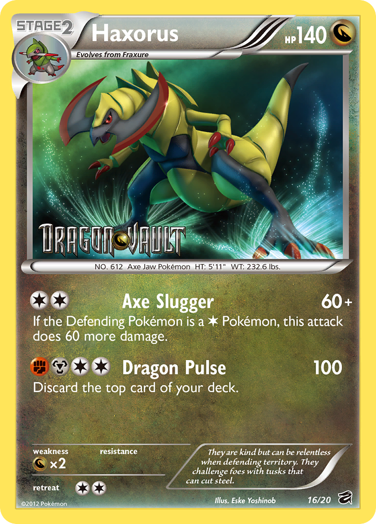 Haxorus — illustrated card