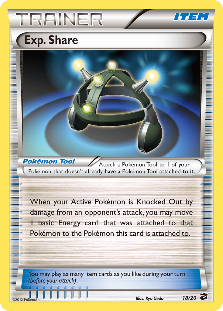 Exp. Share — illustrated card