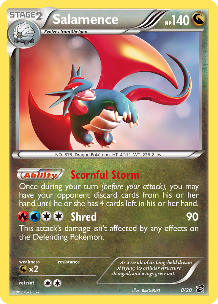 Salamence — illustrated card
