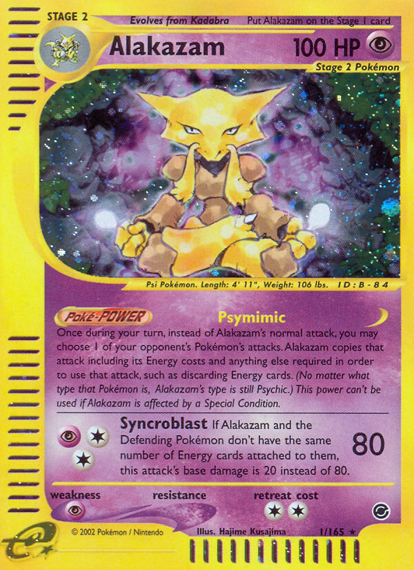 Alakazam — illustrated card