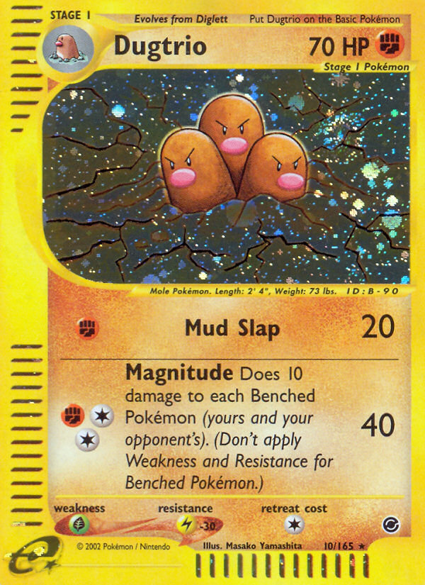 Dugtrio — illustrated card