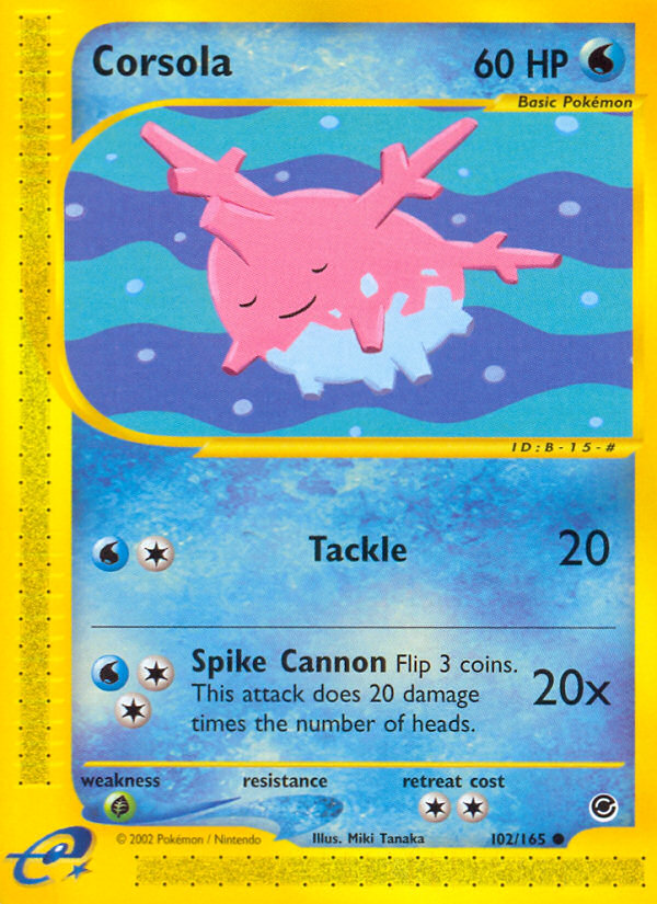 Corsola — illustrated card