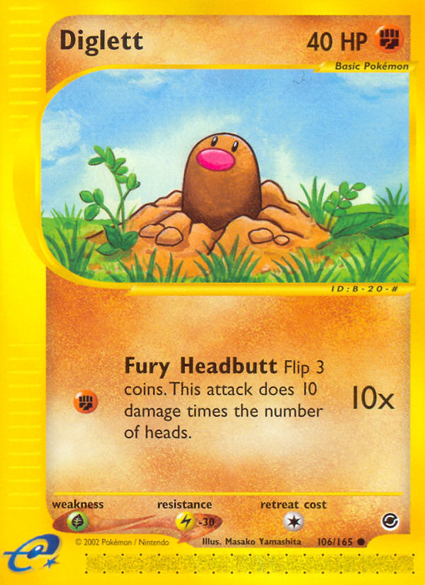 Diglett — illustrated card