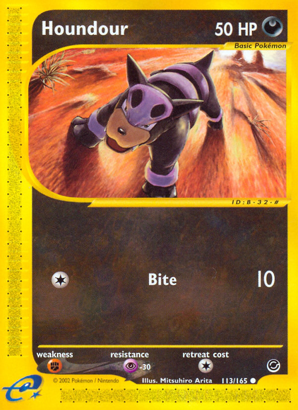 Houndour — illustrated card