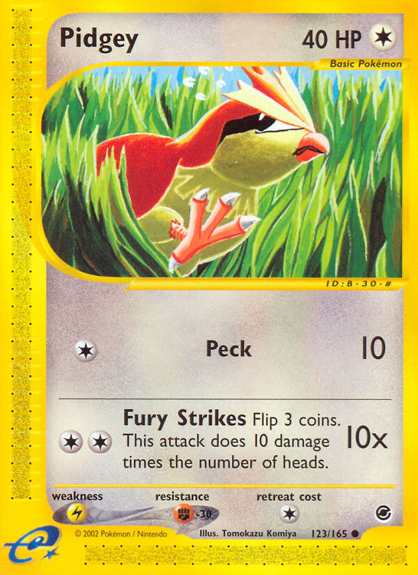 Pidgey — illustrated card
