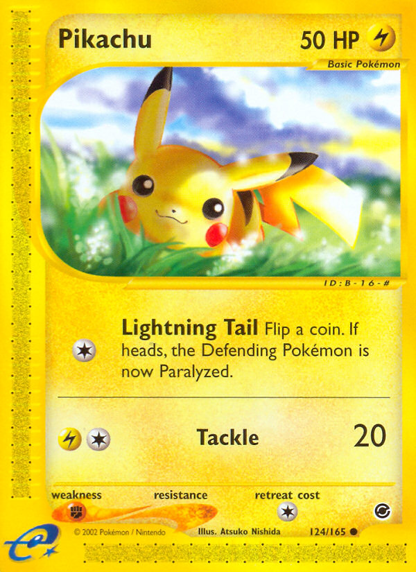 Pikachu — illustrated card