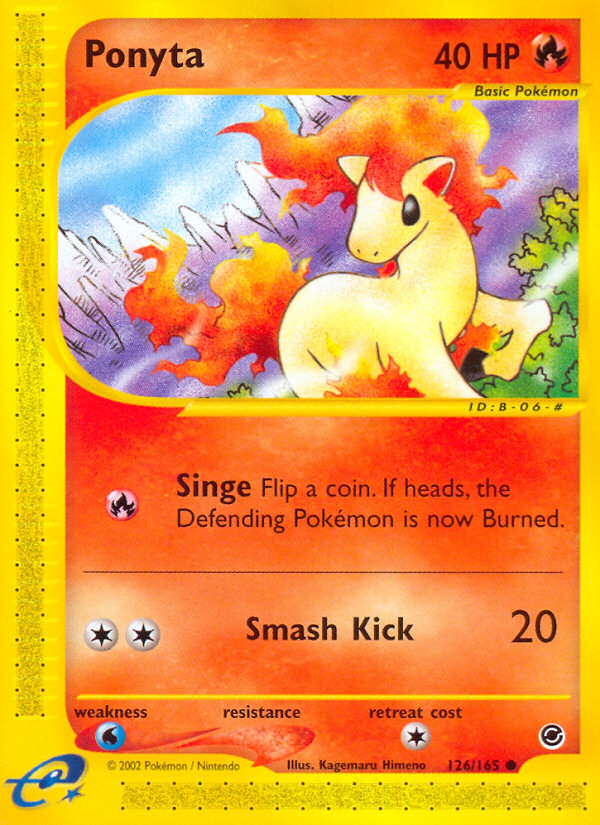 Ponyta — illustrated card