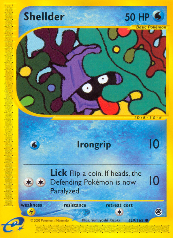 Shellder — illustrated card