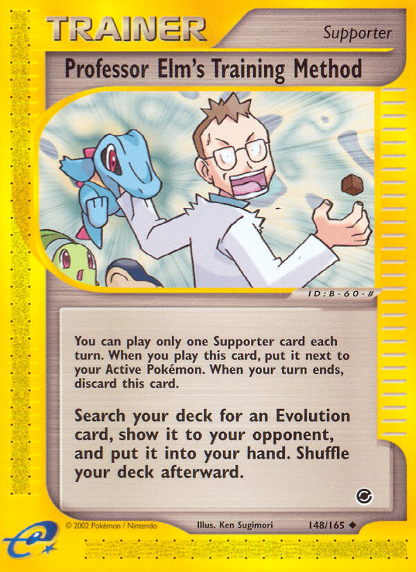 Professor Elm's Training Method — illustrated card