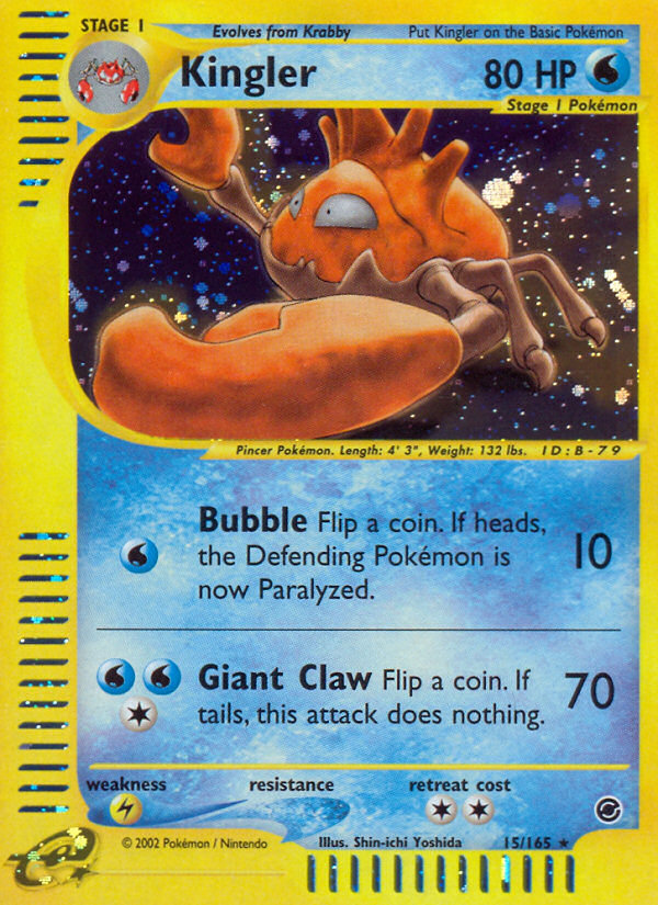Kingler — illustrated card