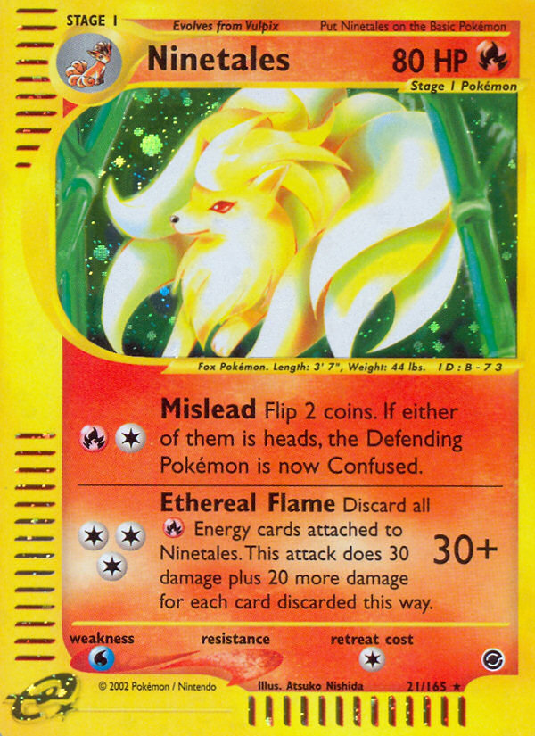 Ninetales — illustrated card