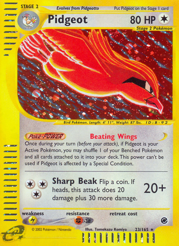 Pidgeot — illustrated card