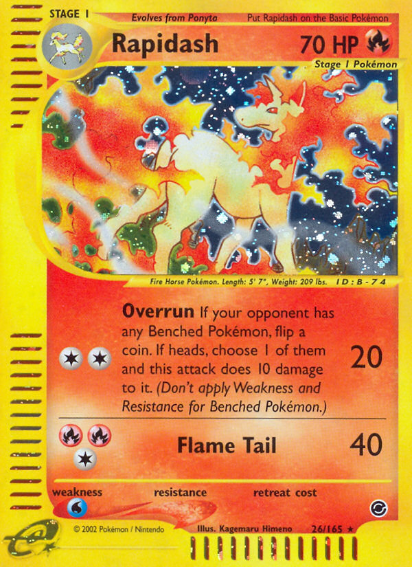 Rapidash — illustrated card