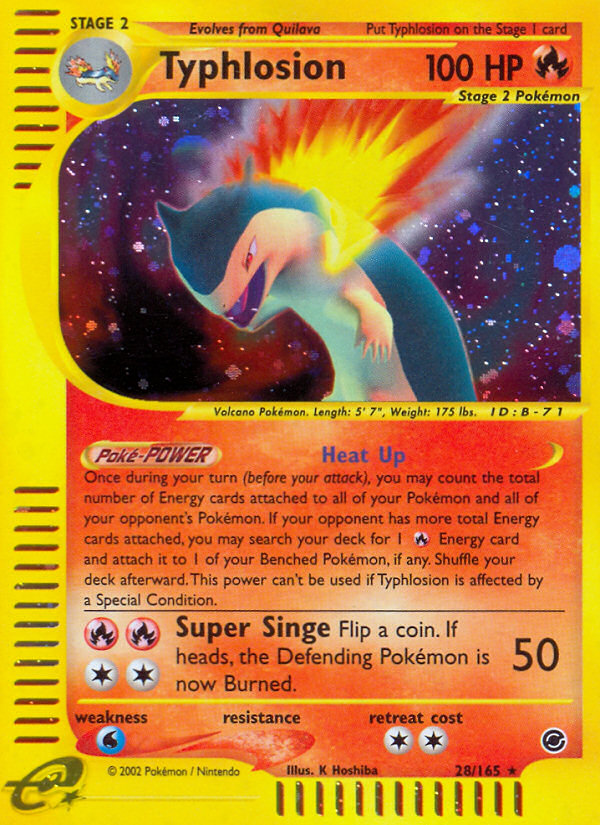 Typhlosion — illustrated card