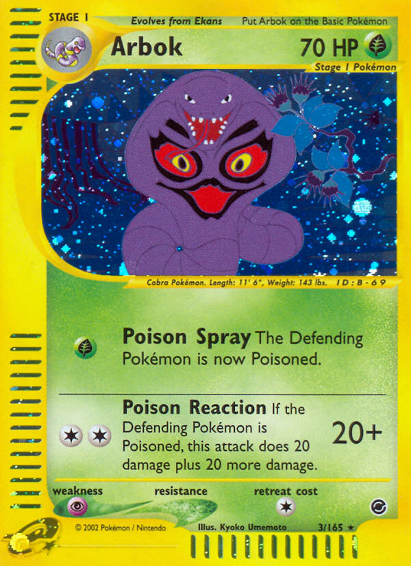 Arbok — illustrated card