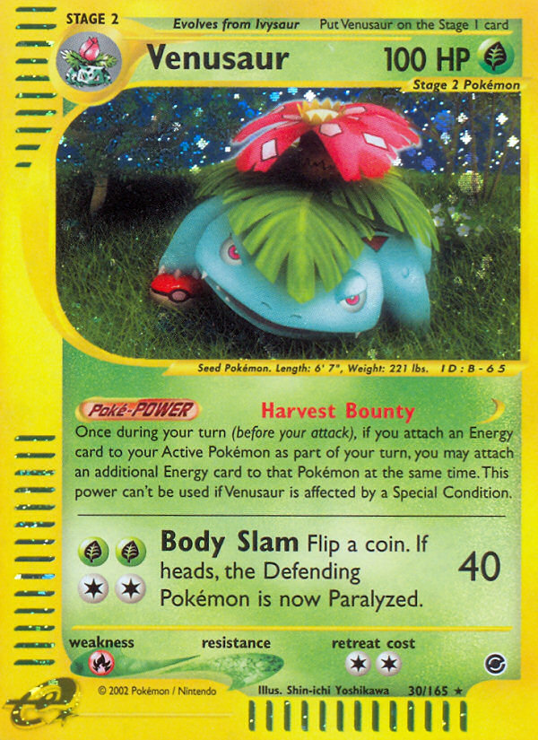 Venusaur — illustrated card