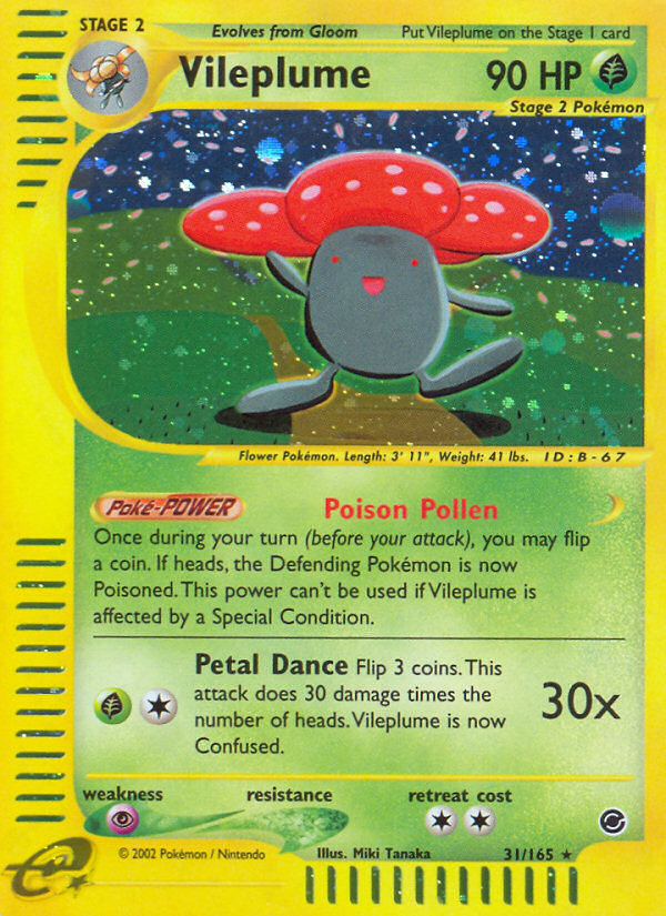 Vileplume — illustrated card