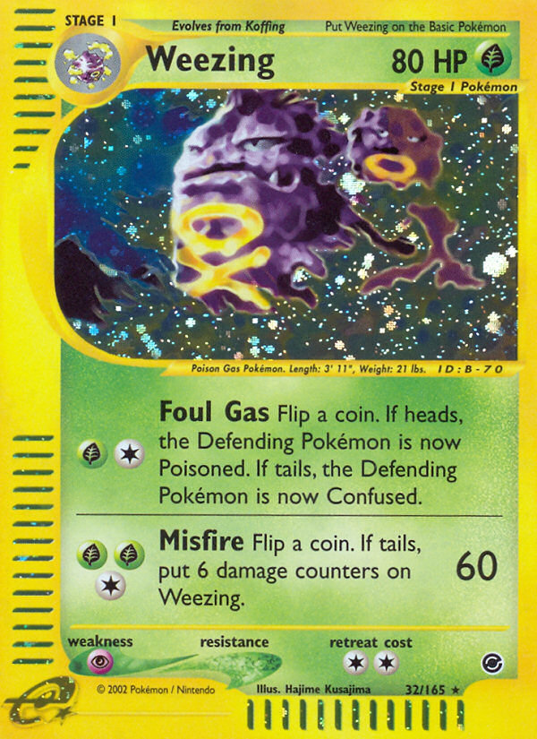 Weezing — illustrated card
