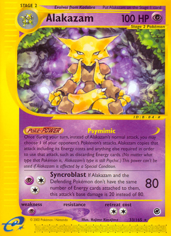 Alakazam — illustrated card