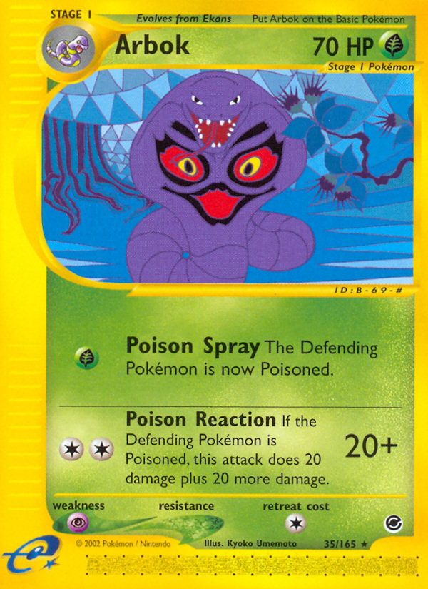 Arbok — illustrated card