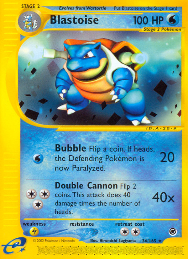 Blastoise — illustrated card