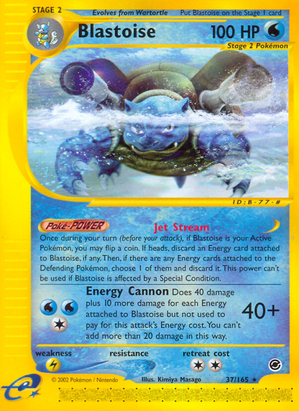 Blastoise — illustrated card