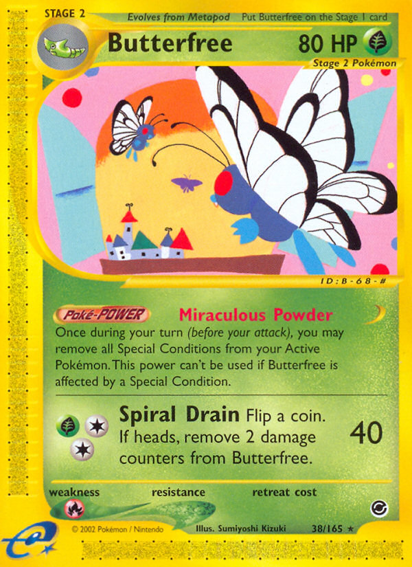 Butterfree — illustrated card