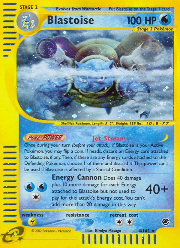 Blastoise — illustrated card
